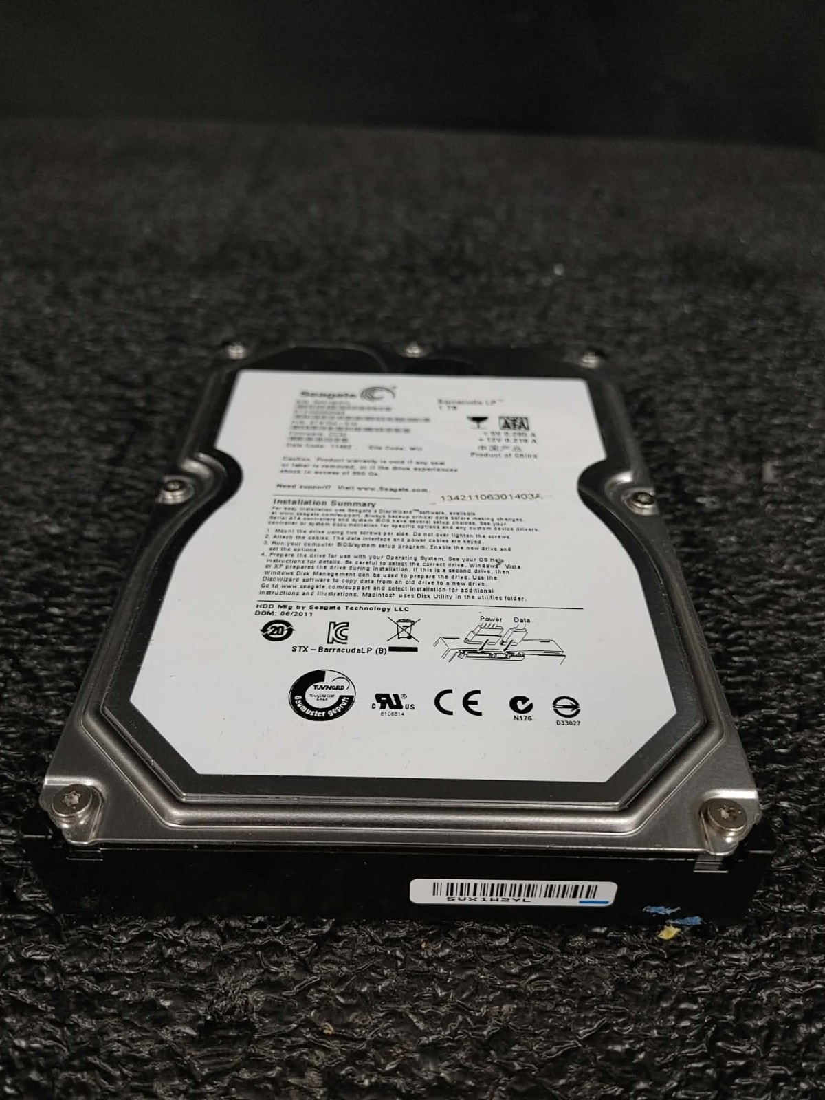 Seagate 9TN154-510 ST31000520AS 1TB 5.9K RPM 32MB FW CC32 DC 11492 SATA 3.5" HDD