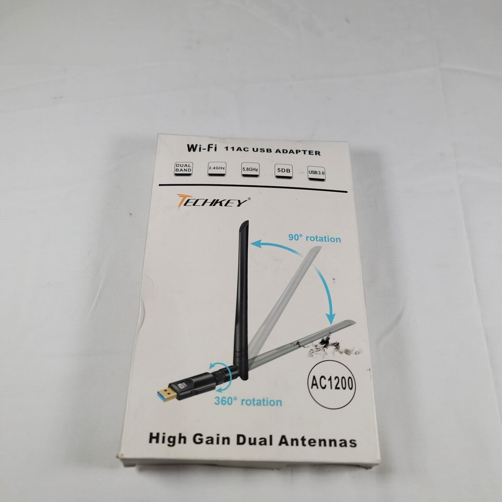 Dual Band High-Gain Antenna 11AC 1200Mbps USB3.0 AC1200 USB Wi-Fi Adapter 