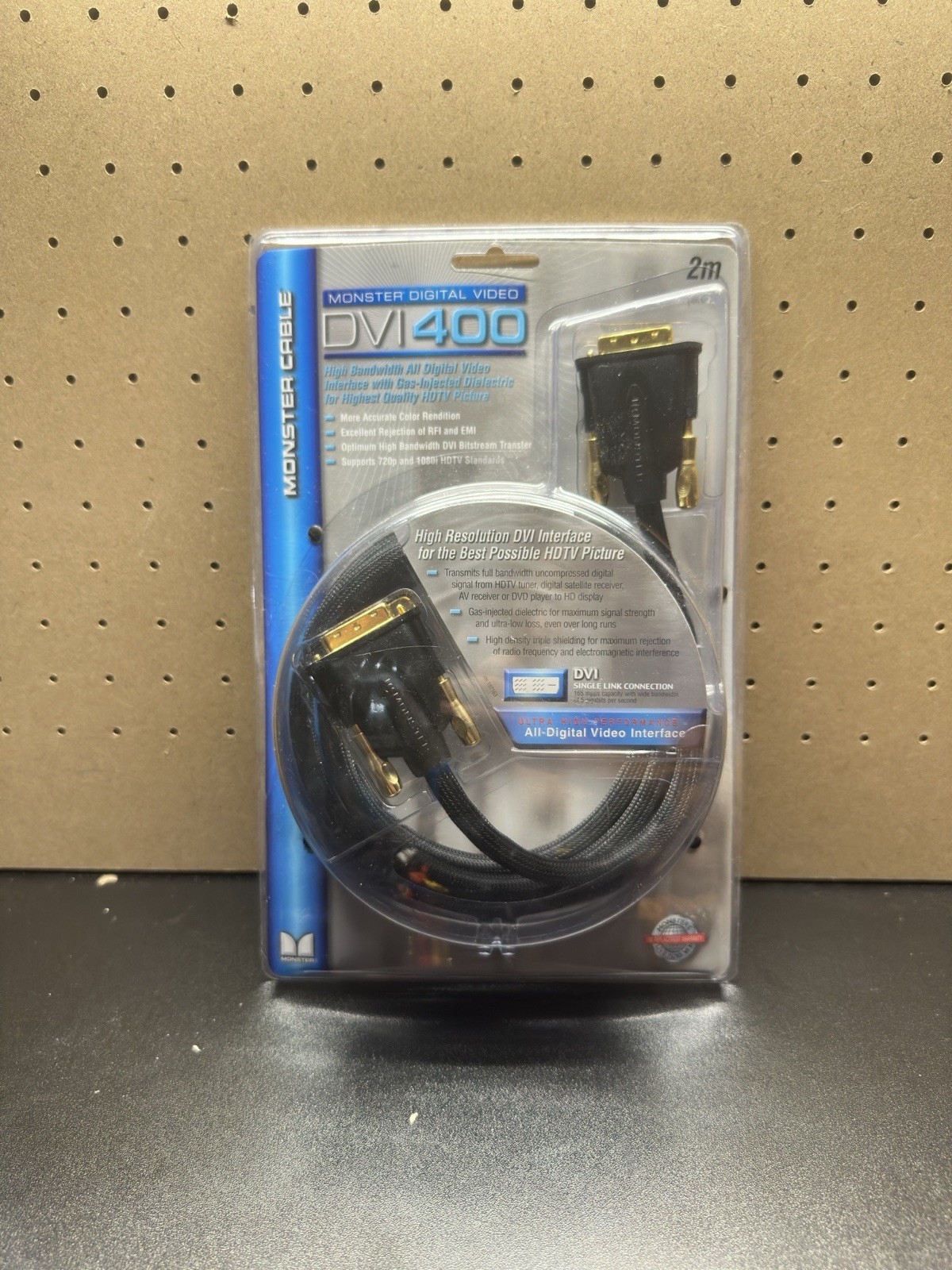 Monster Digital Video Braided DVI400 Digital Video Cable 2m - NOS