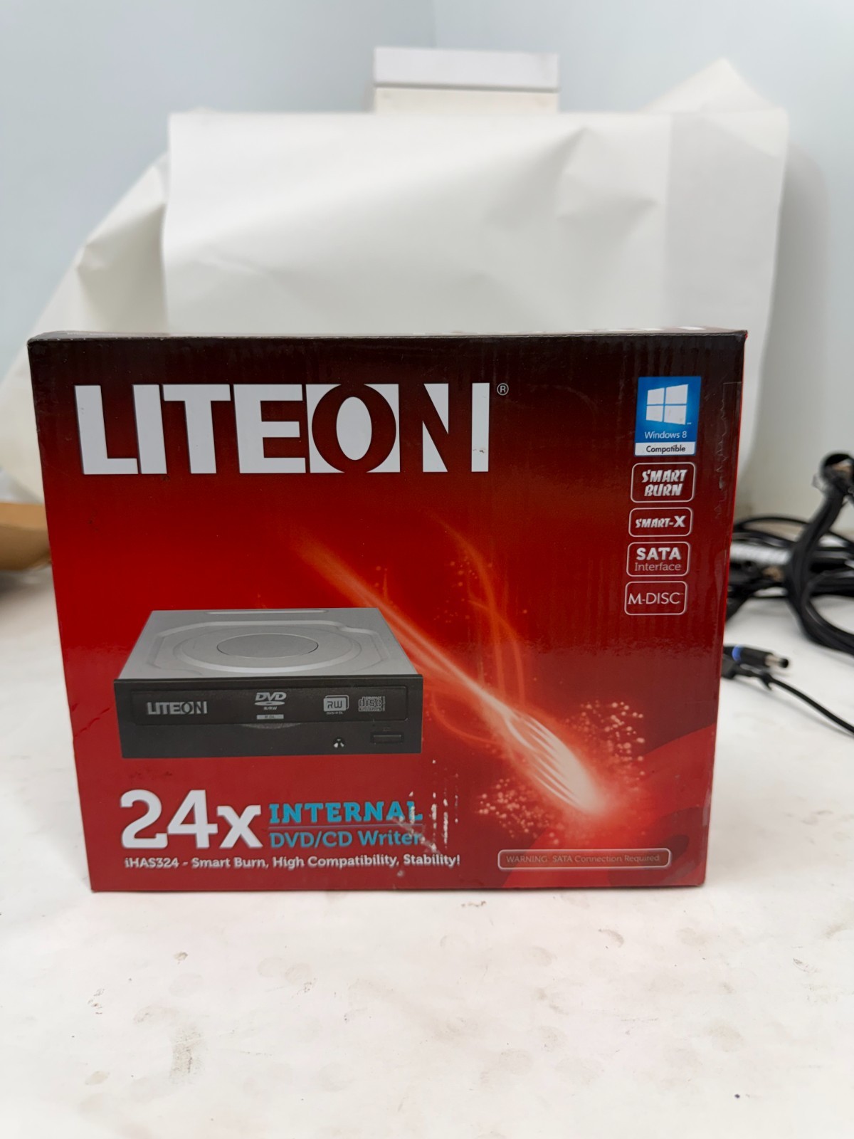 NEW Lite-On 24x Internal DVD/CD Writer iHAS324 iHAS324-17 Factory Sealed Retail