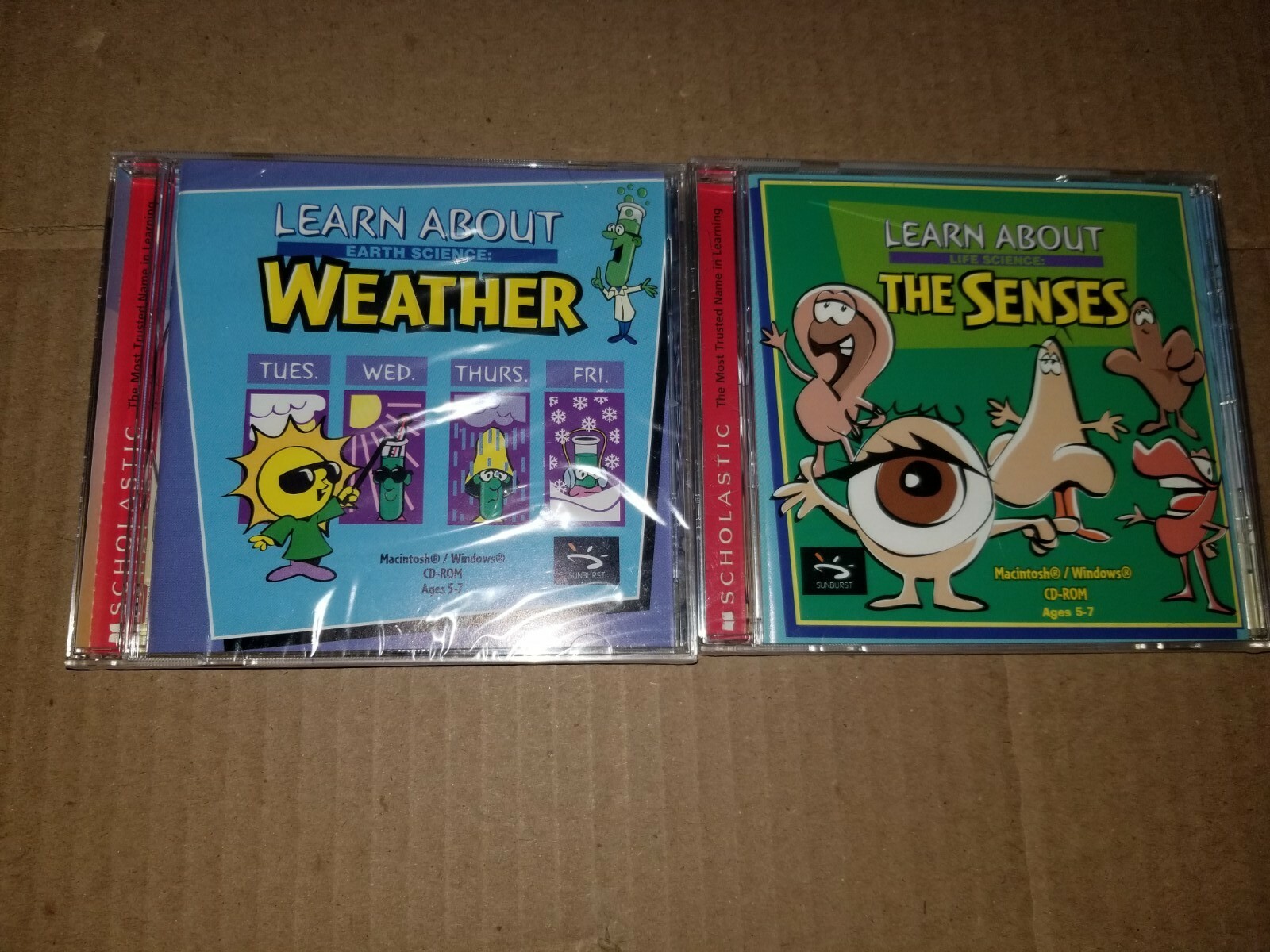 Learn About Earth Science Weather And Learn About Life Science The Senses Cd Rom
