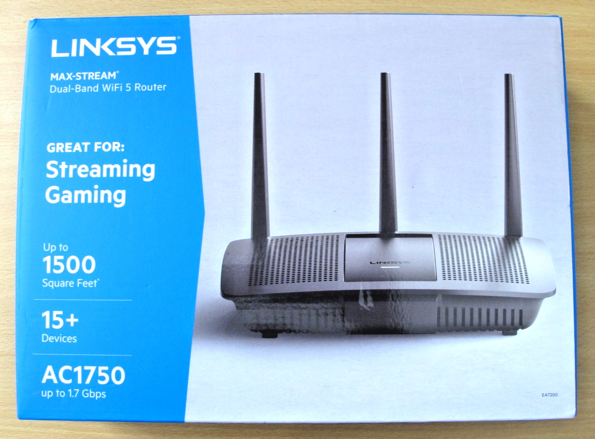 LINKSYS EA7200 4-PORT WI-FI 5 DUAL-BAND ROUTER, EA7200 Unused