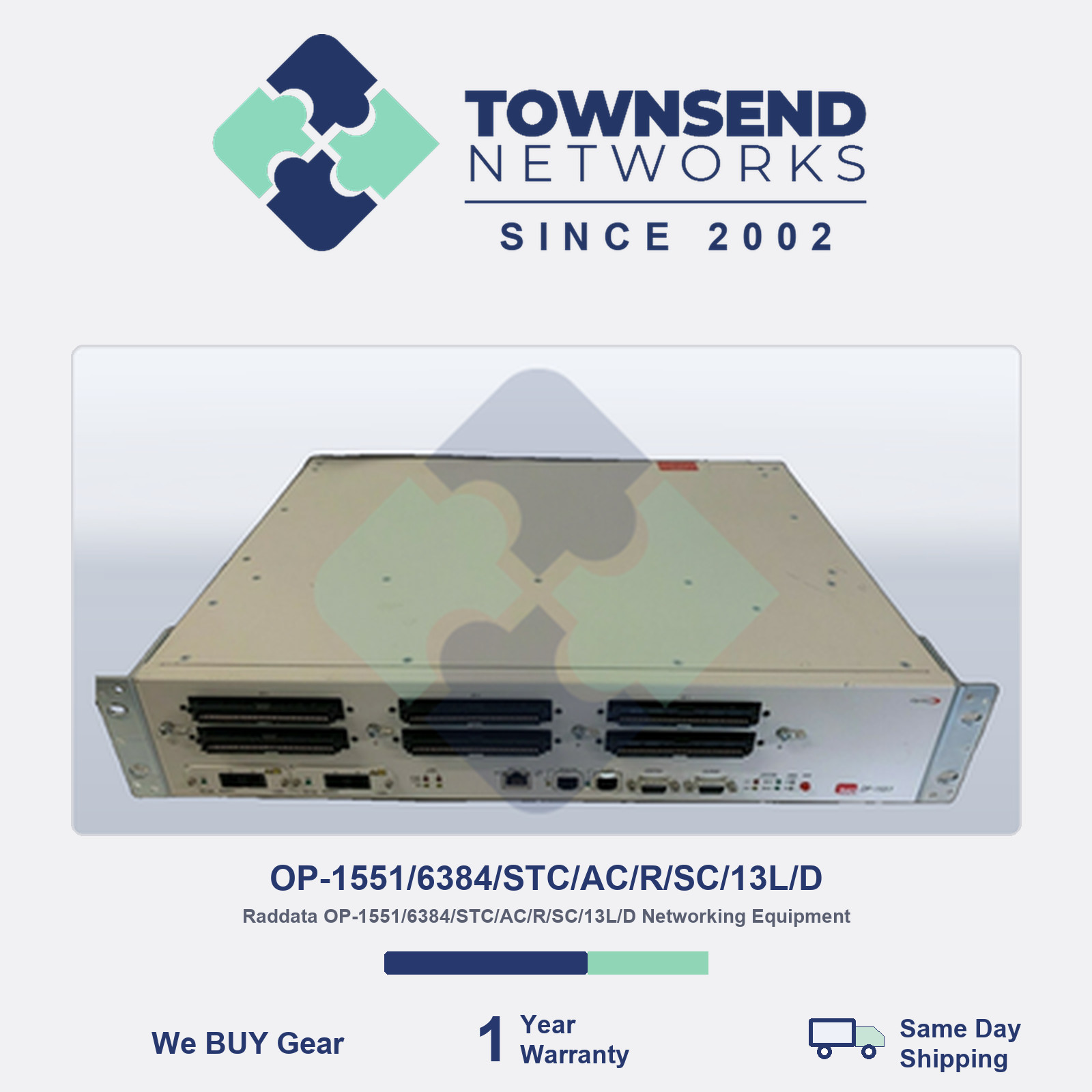 RAD Optimux-1551 Multiplexer / 63x E1 or 84x T1 over STM-1/OC-3, AC