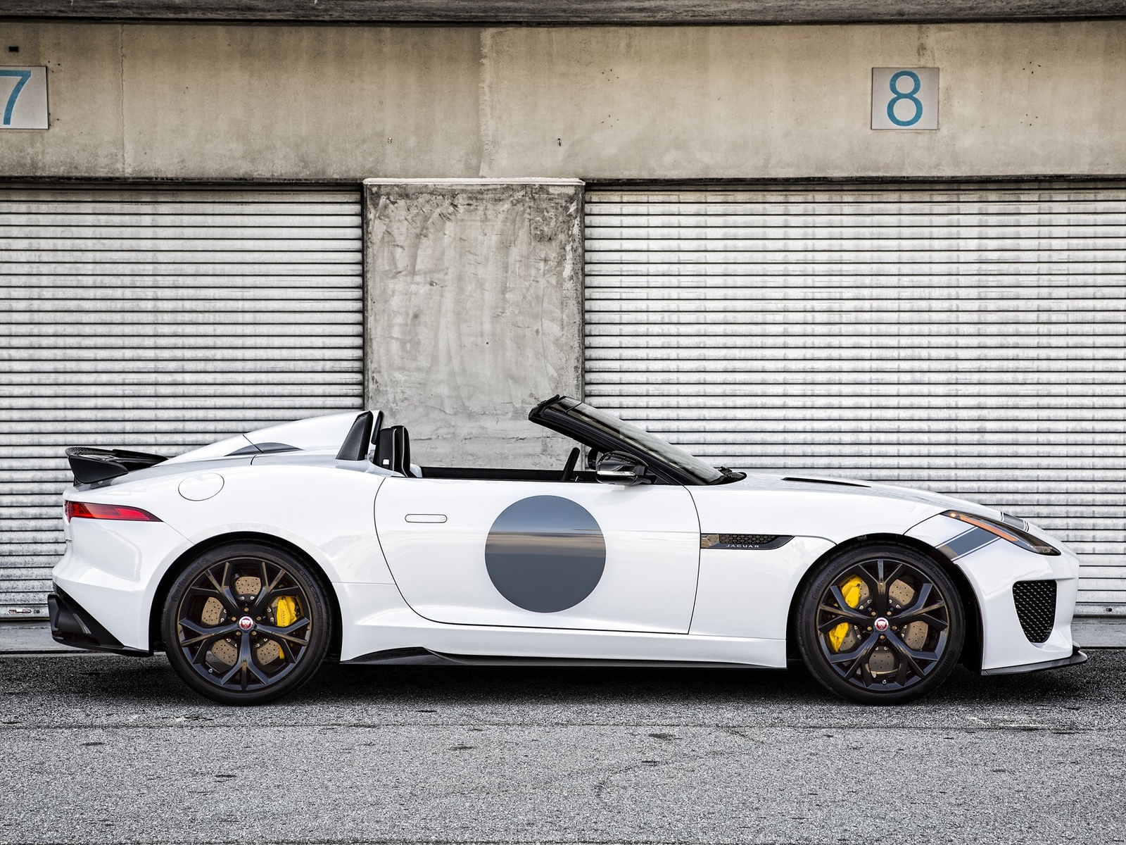 Cars 2015 jaguar f type project 7 us spec Desk Mat Stitched