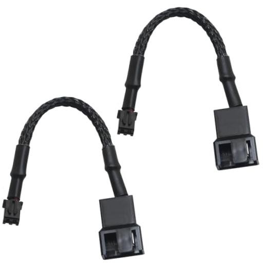 2PCS Mini 2-Pin Fan Adapter Cables to 4-Pin PC Fans to Mini 2-Pin JST XH 2.5mm