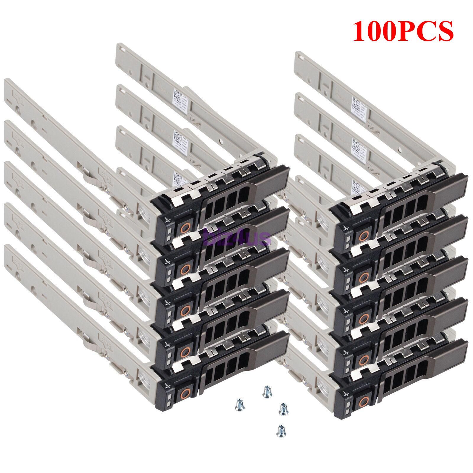 100PCS For Dell R730XD R930 R430 R630 2.5" Hard Drive Tray Caddy 08FKXC w/screws