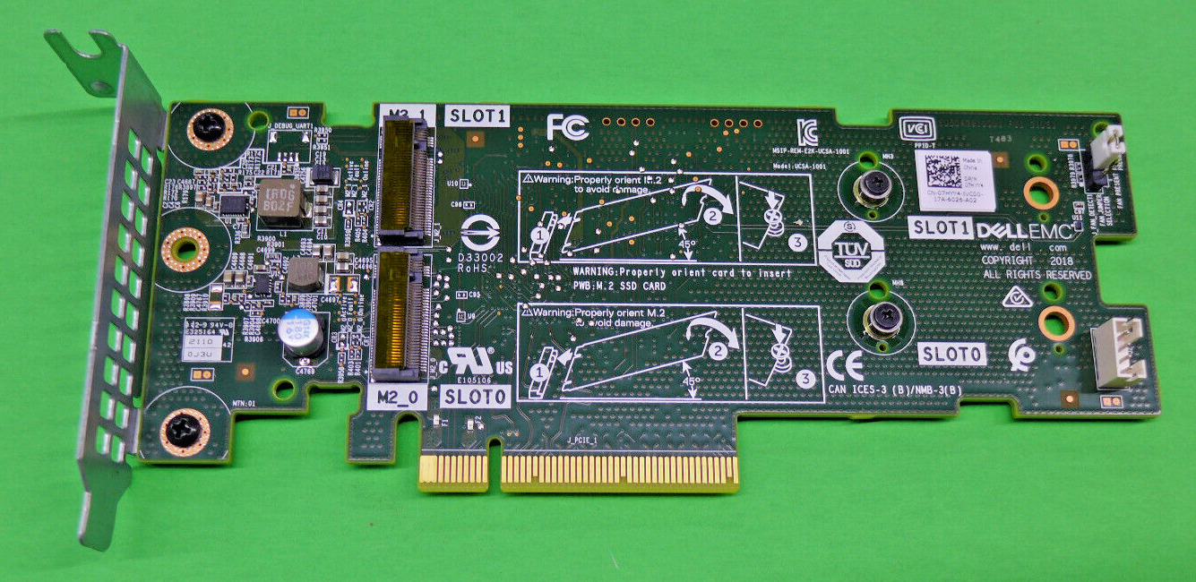 Dell BOSS -S1 Network Controller Card PCIe 2x M.2 Slots Low Profile 7HYY4