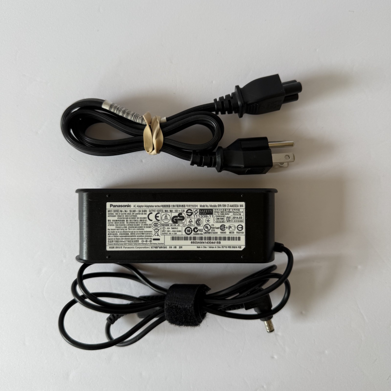 Genuine Panasonic CF-AA6503A M4 AC Adapter 16V 5A 80W Toughbook CF-F8 CF-F9 CF-C