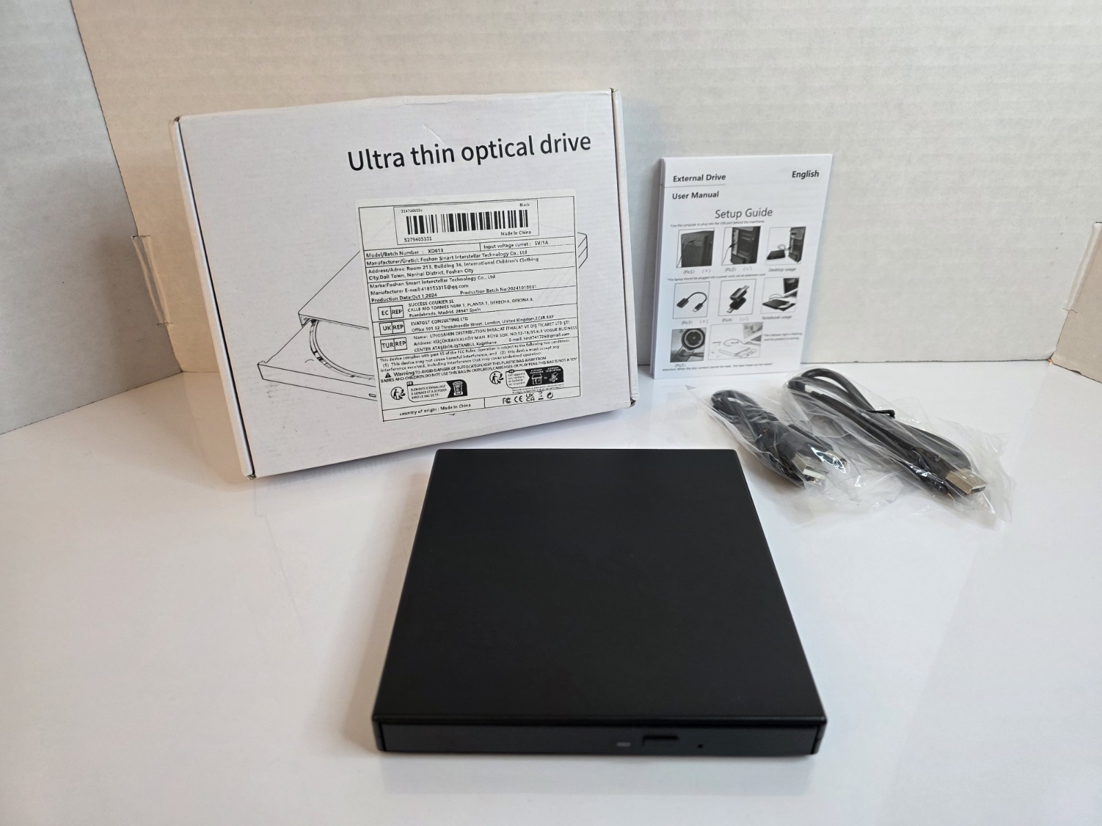 Ultra Thin Optical Drive XD013 External ODD & HDD Device CD RW/DVD r/RW