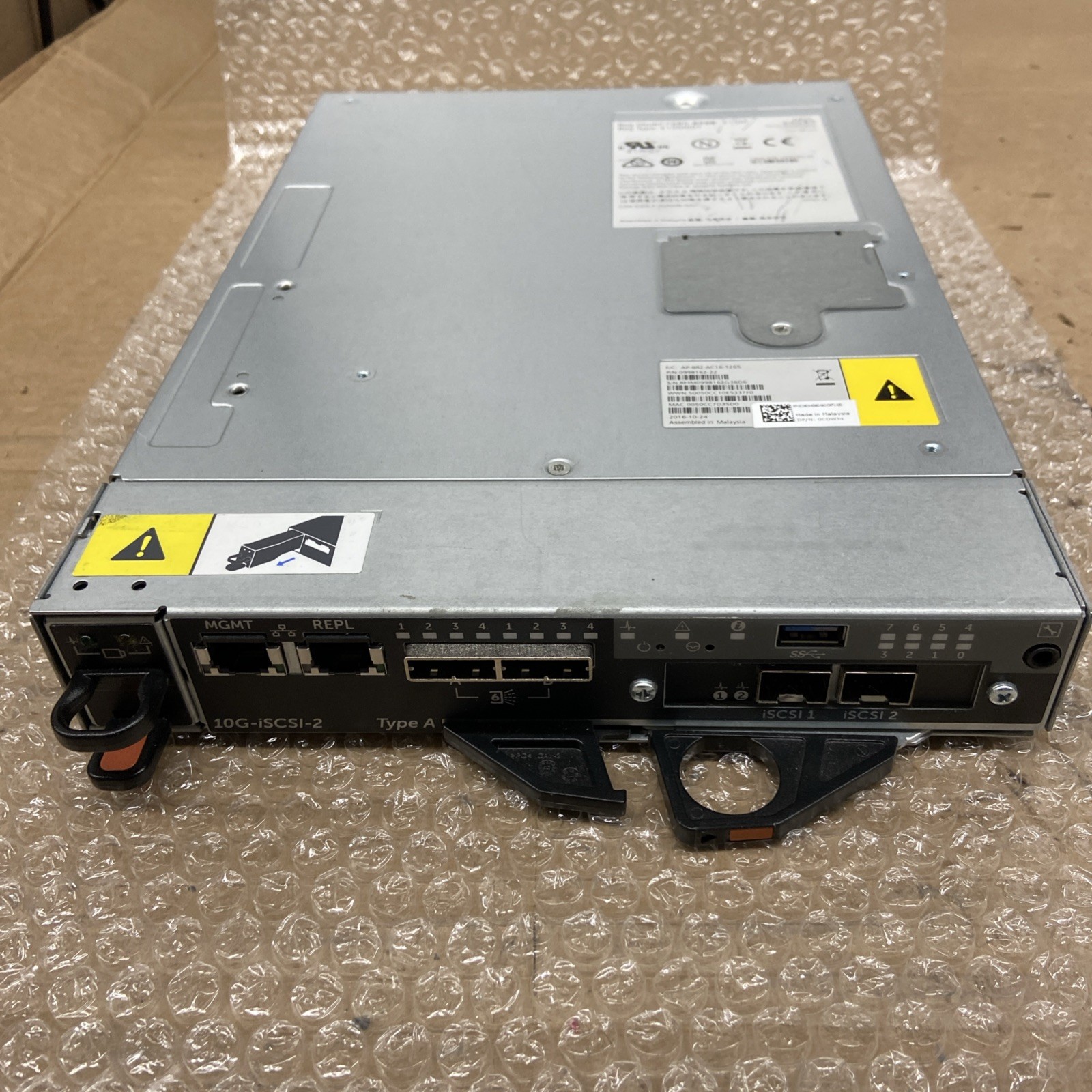 DELL 0CDWJ4 SC4020 10G-iSCSI-2 TYPE A STORAGE CONTROLLER E15M01 CDWJ4 0998162-22