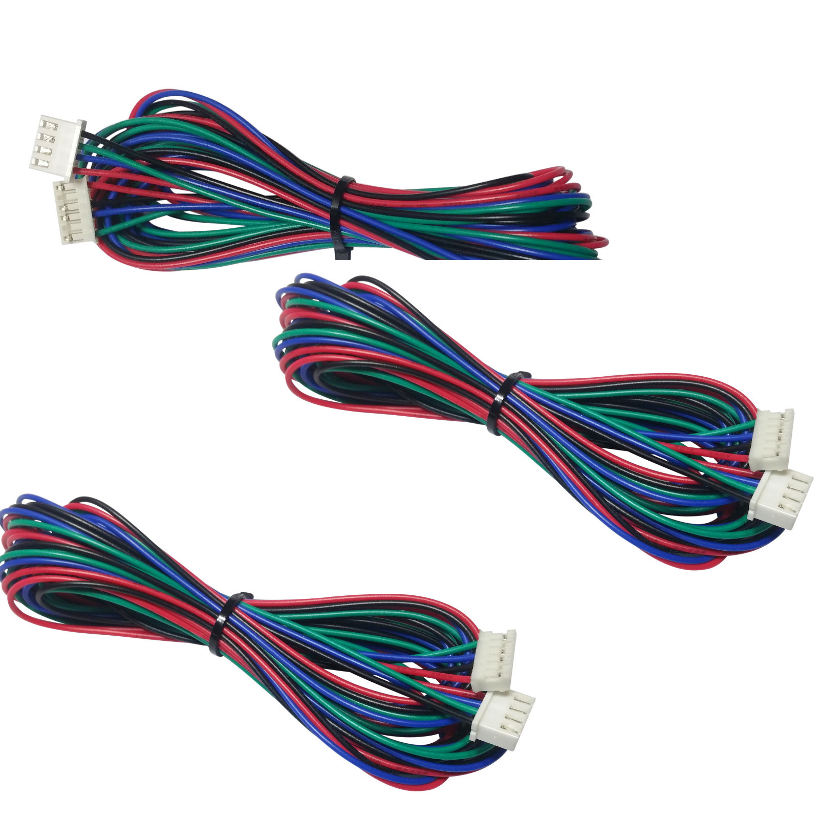 3pcs Extended NEMA 17 Stepper Motor Cable for NEMA17 2 Meter 2M Long 4 6 Pin JST