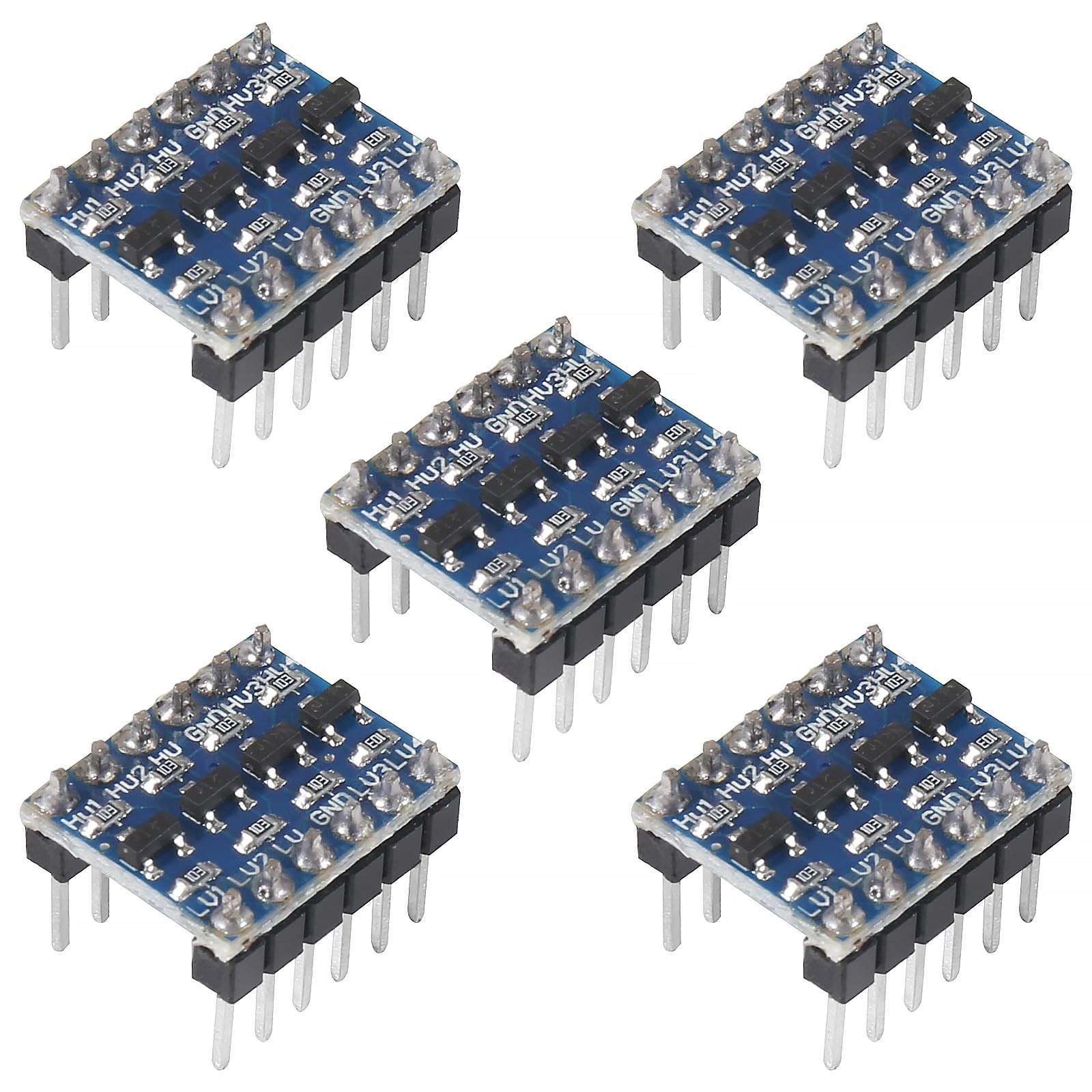 5pcs 4 Channels IIC I2C Logic Level Converter Bi-Directional 3.3V-5V Shifter ...