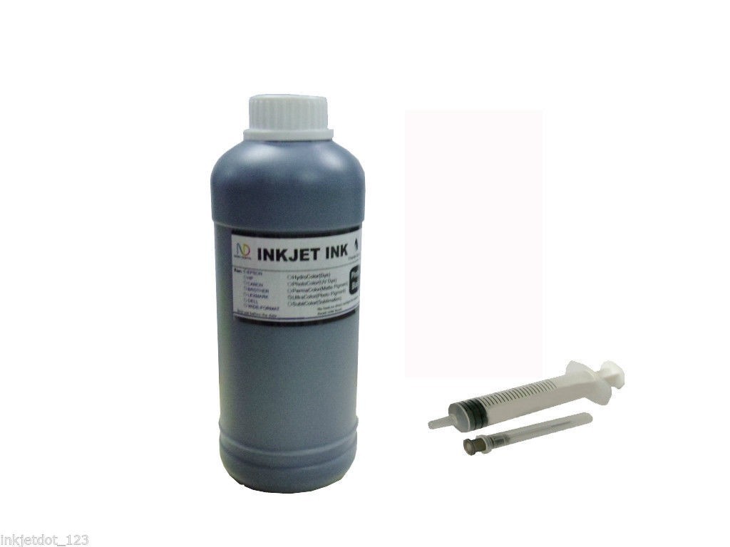 500ml ND® matte black bulk dye refill ink for Canon Hp cartridge CISS