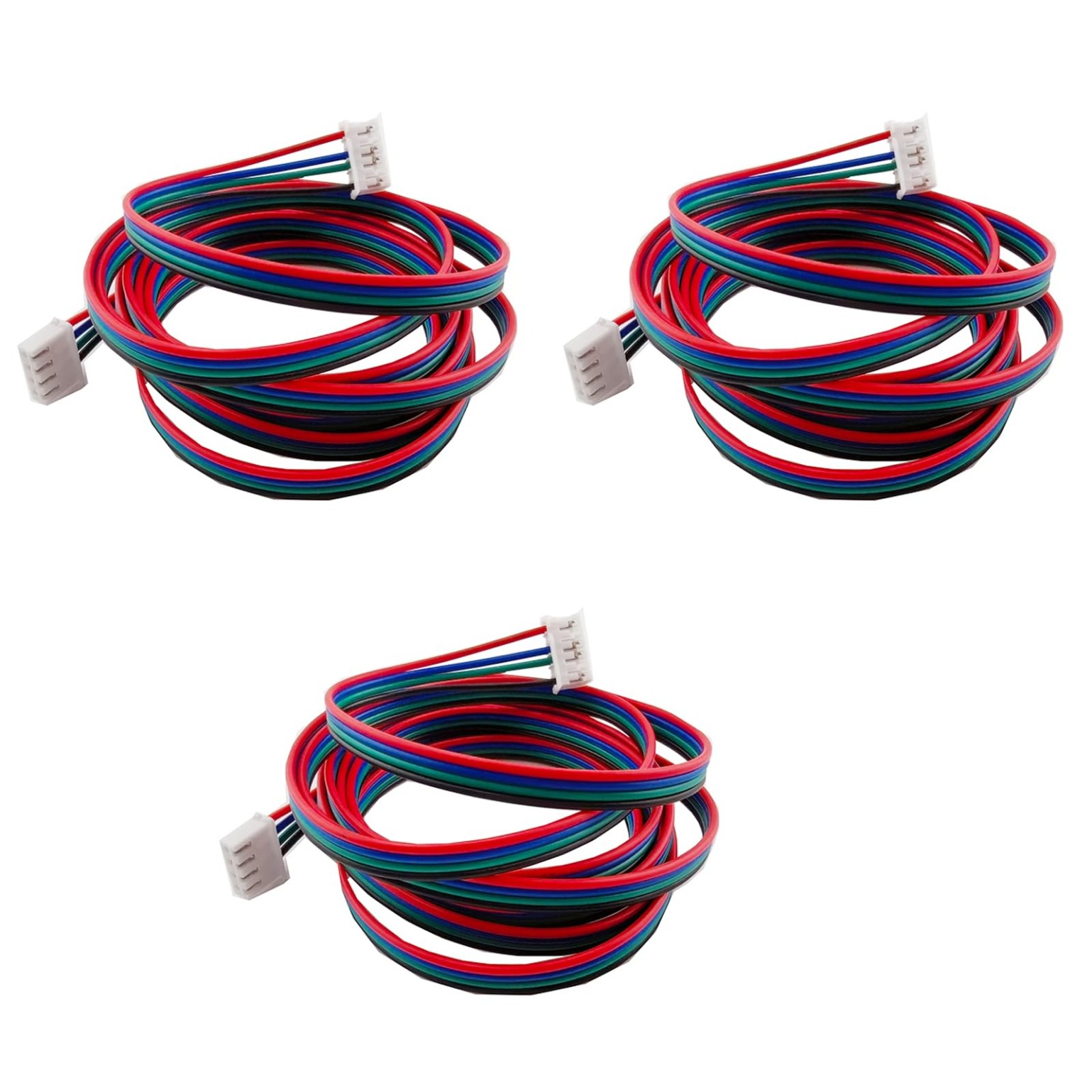 3Pcs 1.5M Stepper Motor Cables XH2.54 4Pin to 6Pin Terminal Motor Wires, Ender 3