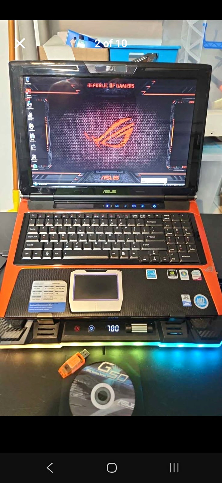 ASUS ROG G50V 15.6" VINTAGE RETRO Gaming Laptop *READ DESCRIPTION.