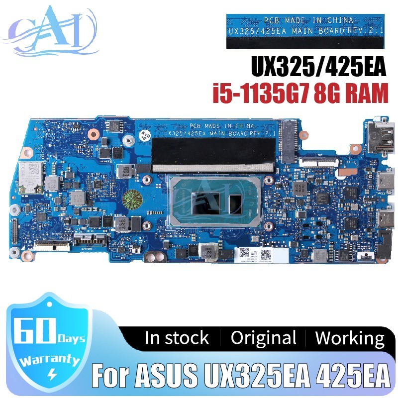 UX325/425EA Mainboard For ASUS UX325EA UX425EA Laptop Motherboard i5-1135G7 8G