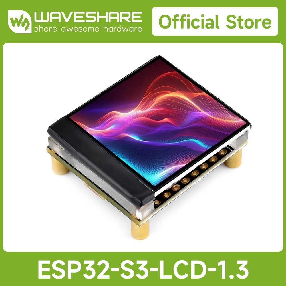 Waveshare ESP32-S3 1.3inch Display Development Board, 240×240 ESP32 With Display