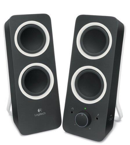 Logitech Z200 Black Multimedia Speakers with Stereo Sound for Multiple Devices