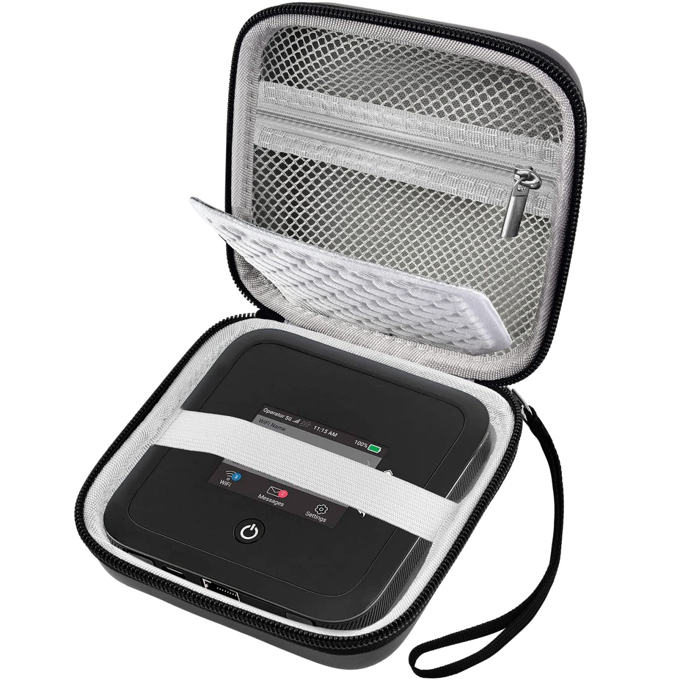 Hard Travel Router Case for NETGEAR Nighthawk M7 M5 M6 Pro 5G Mobile Hotspot wit