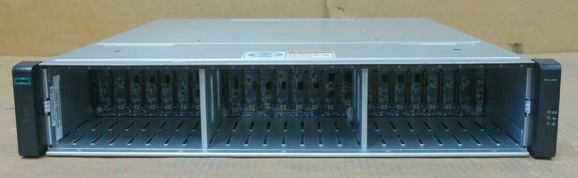 HP MSA 2040 Modular Smart Array SAN with Dual Controller 10Gb iSCSI 8Gb 24-Bay