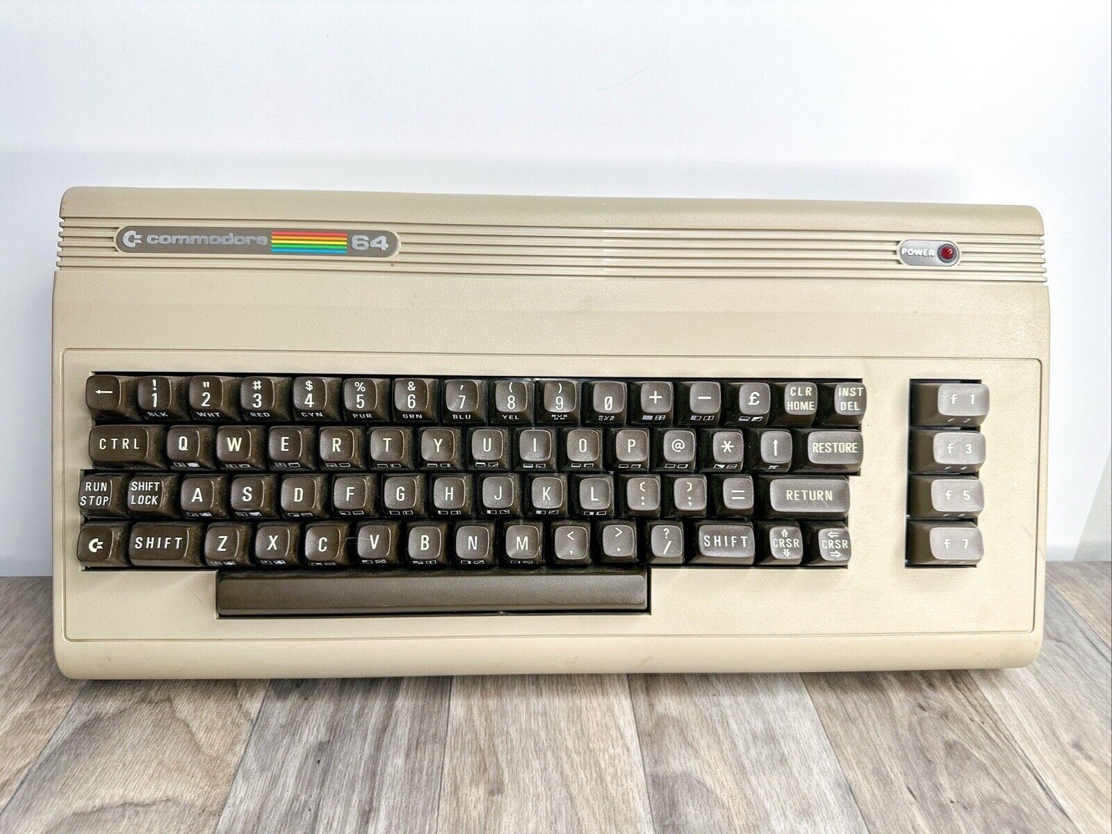 Commodore 64 Keyboard Brown Authentic Vintage Mainframe Collection