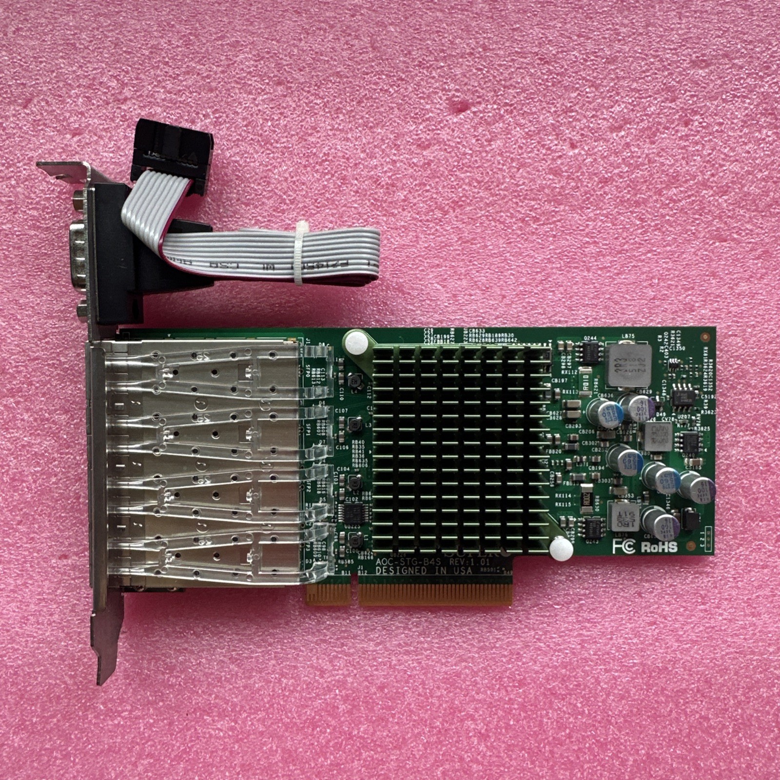 Supermicro AOC-STG-B4S 4-Port SFP+ 10GbE Controller Ethernet Network Card