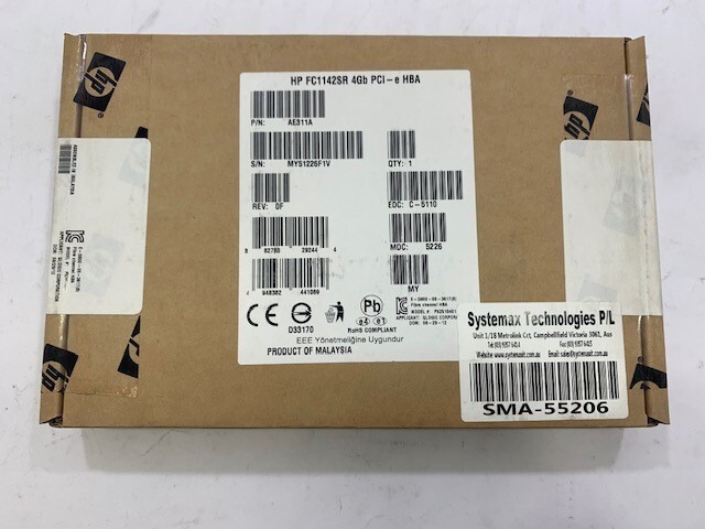 AE311A - HPE StorageWorks FC1142SR 4GB SP PCI-E Fibre Adapter