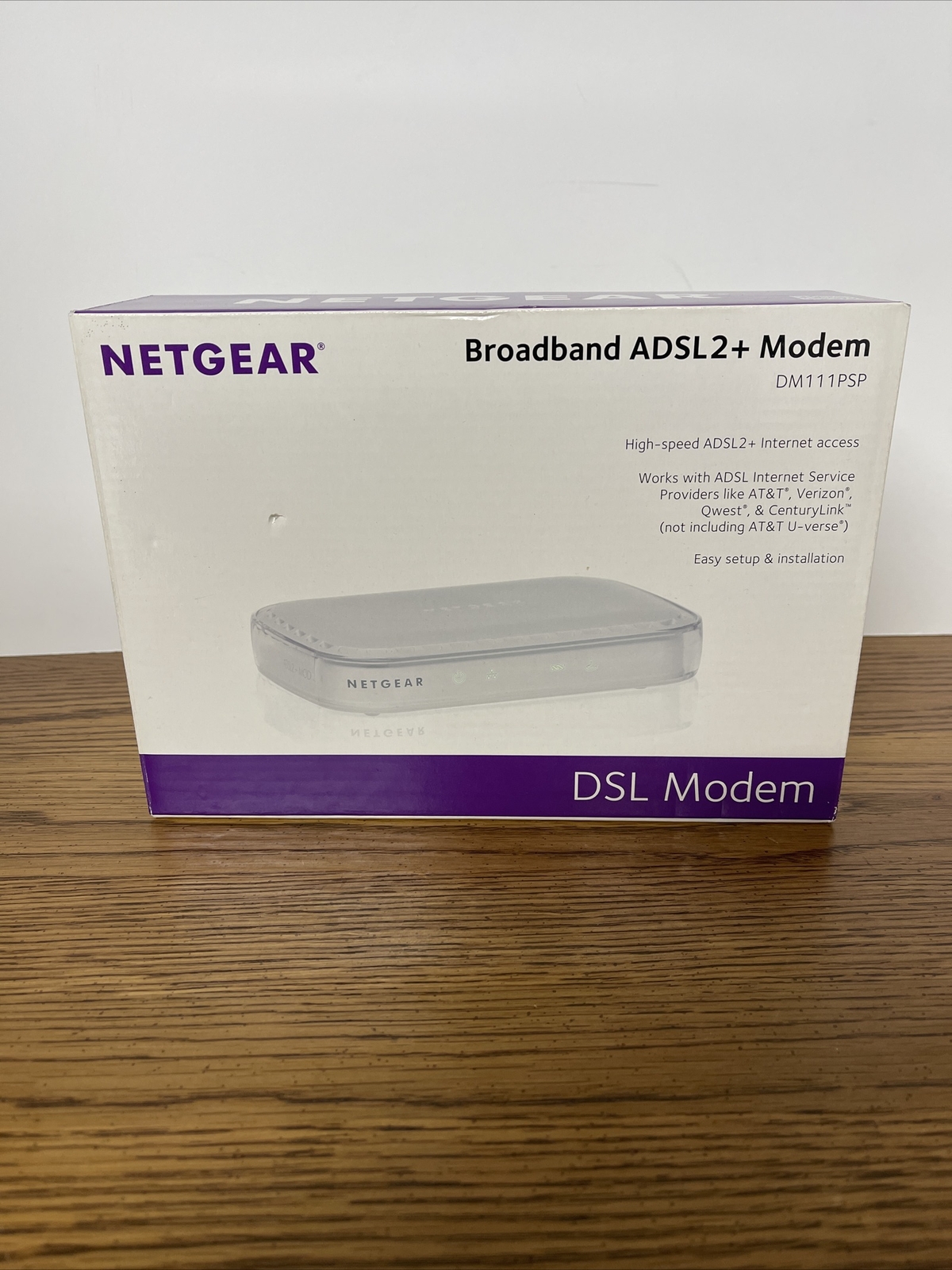 Netgear DM111PSP-100NAS Broadband ADSL2+ Modem - White