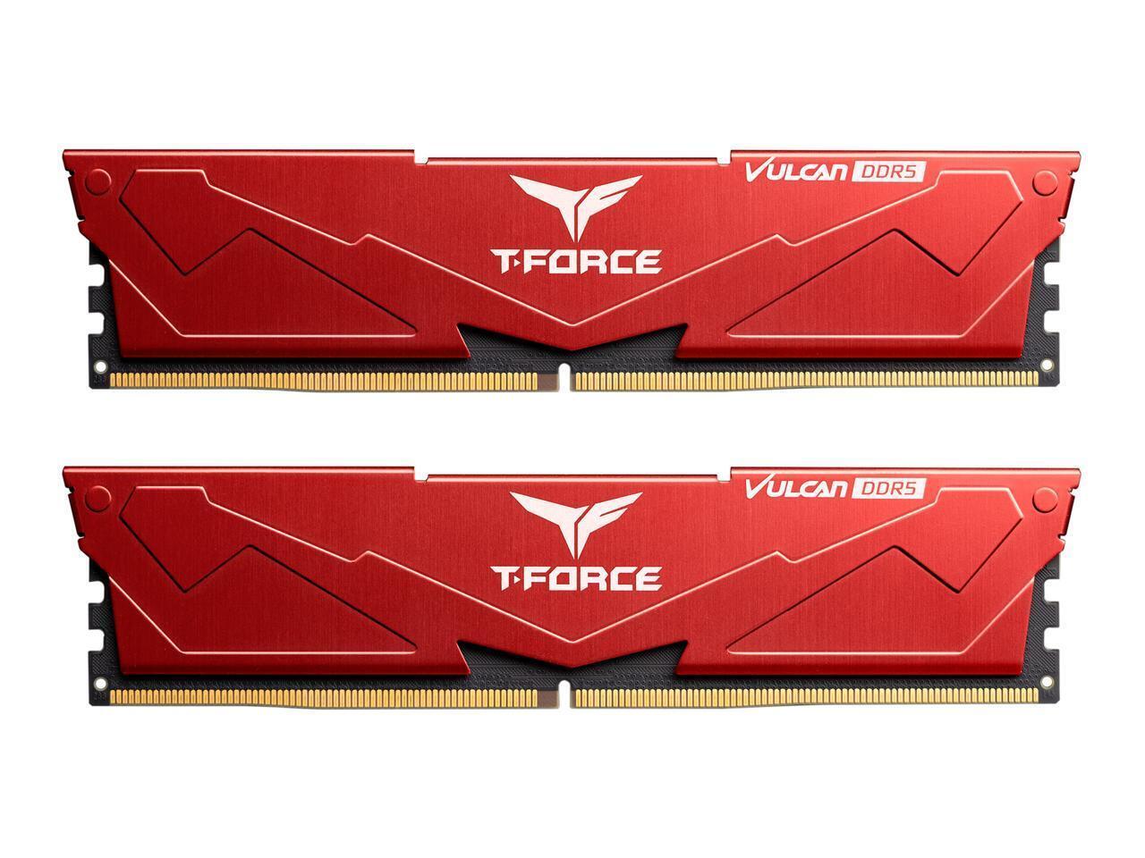 Team T-Force Vulcan 32GB (2 x 16GB) 288-Pin PC RAM DDR5 6000 (PC5 48000) Desktop