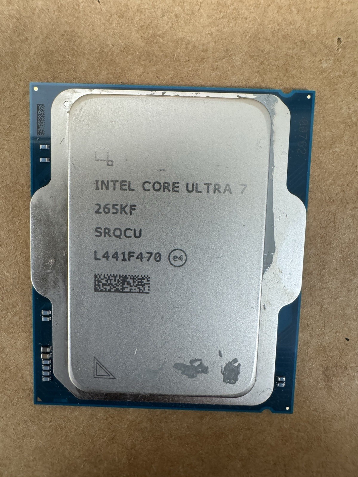 Intel Core Ultra 7 265KF 3.90GHz 20 Core SRQCU 20 Thread LGA 1851