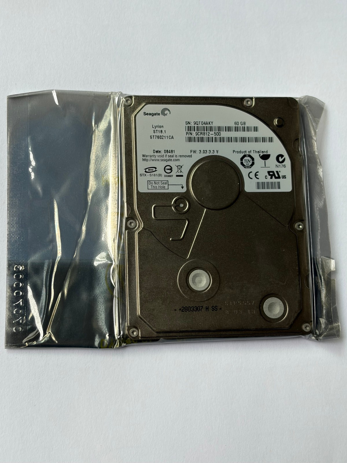 Seagate Lyrion ST18.1 ST760211CA 60GB 1.8" CE HDD Hard disk drive P/N:9CR812-500