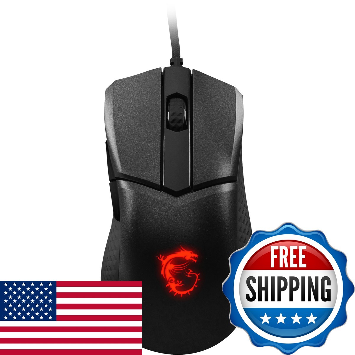 MSI MS633 Clutch GM31 Gaming Mouse, Lightweight Clutch GM31 Lightweight