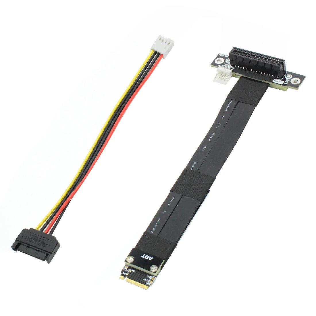 Riser PCIe x4 3.0 PCI-E 4x To M.2 M Key 2280 Riser Card Gen3.0 Cable M2 Key-M