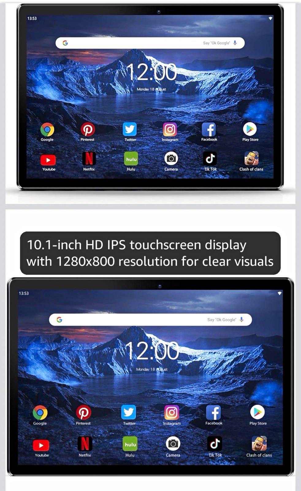 PRITOM TronPad M10 10.1" Android Tablet 32GB Wi-Fi IPS 1280x800 Black