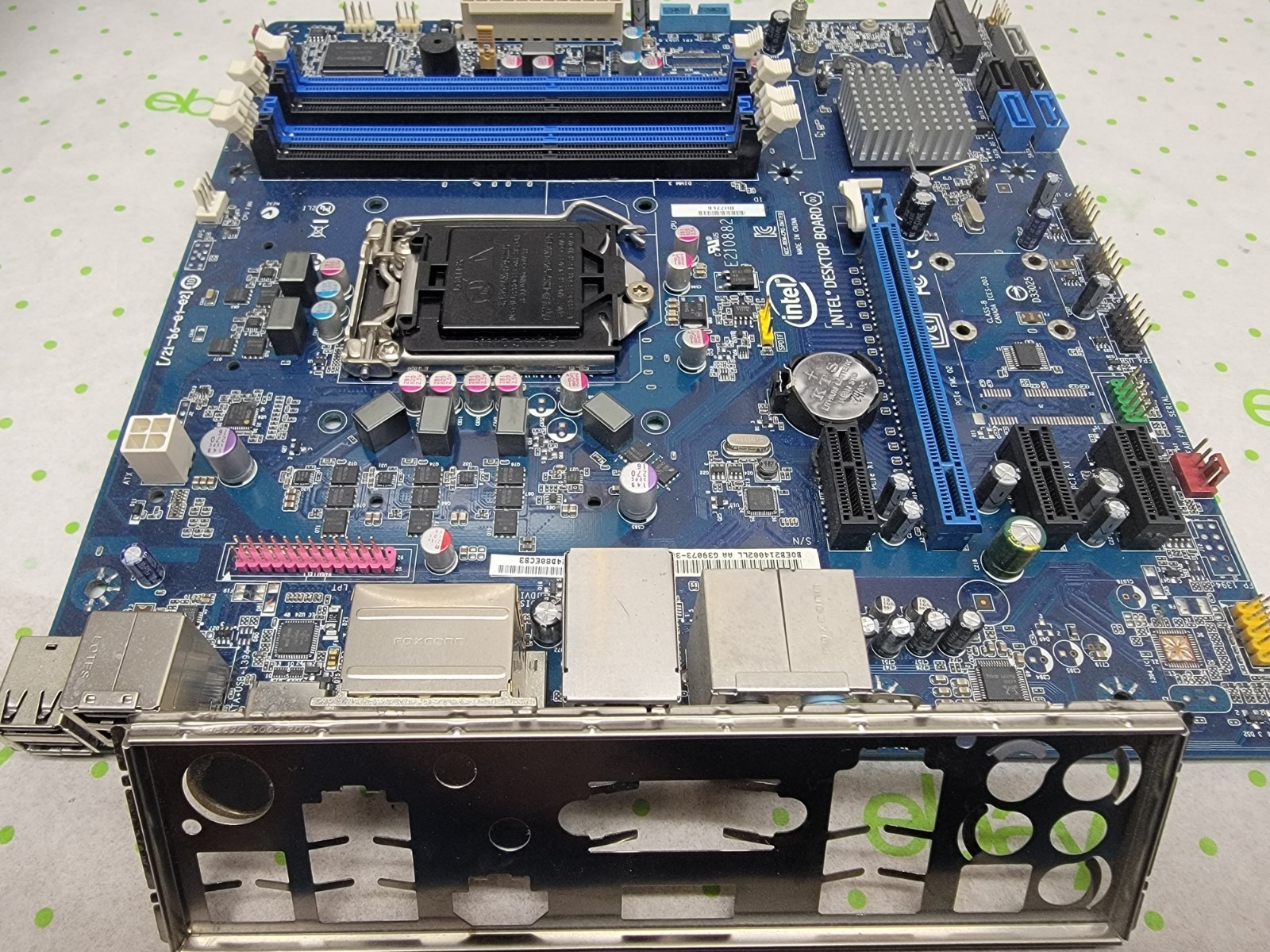 INTEL DESKTOP MOTHERBOARD  DH77EB  SOCKET 1155 MOTHERBOARD WITH IO SHIELD