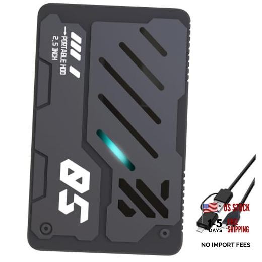 Ultra Slim Portable External Hard Drive USB 3.0 HDD Storage for PC, 750GB
