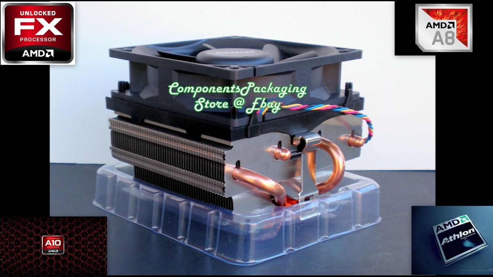 AMD Cooler Fan Heatsink for FX 4130 FX 4350 Processor Socket AM2 AM3 New No CPU