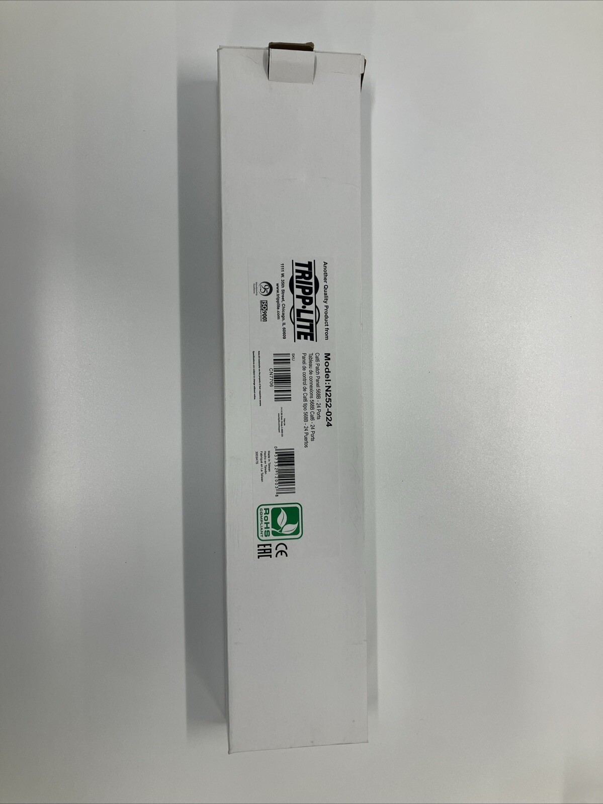 TRIPP LITE Patch Panel, Cat5A-Cat6-Shielded 24 Port