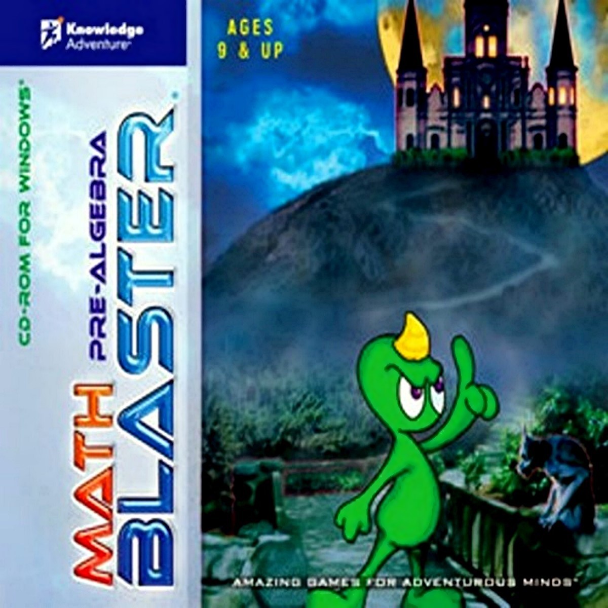 Math Blaster Pre-Algebra Ages 9-12 Edutainment Classic PC Windows Sealed New