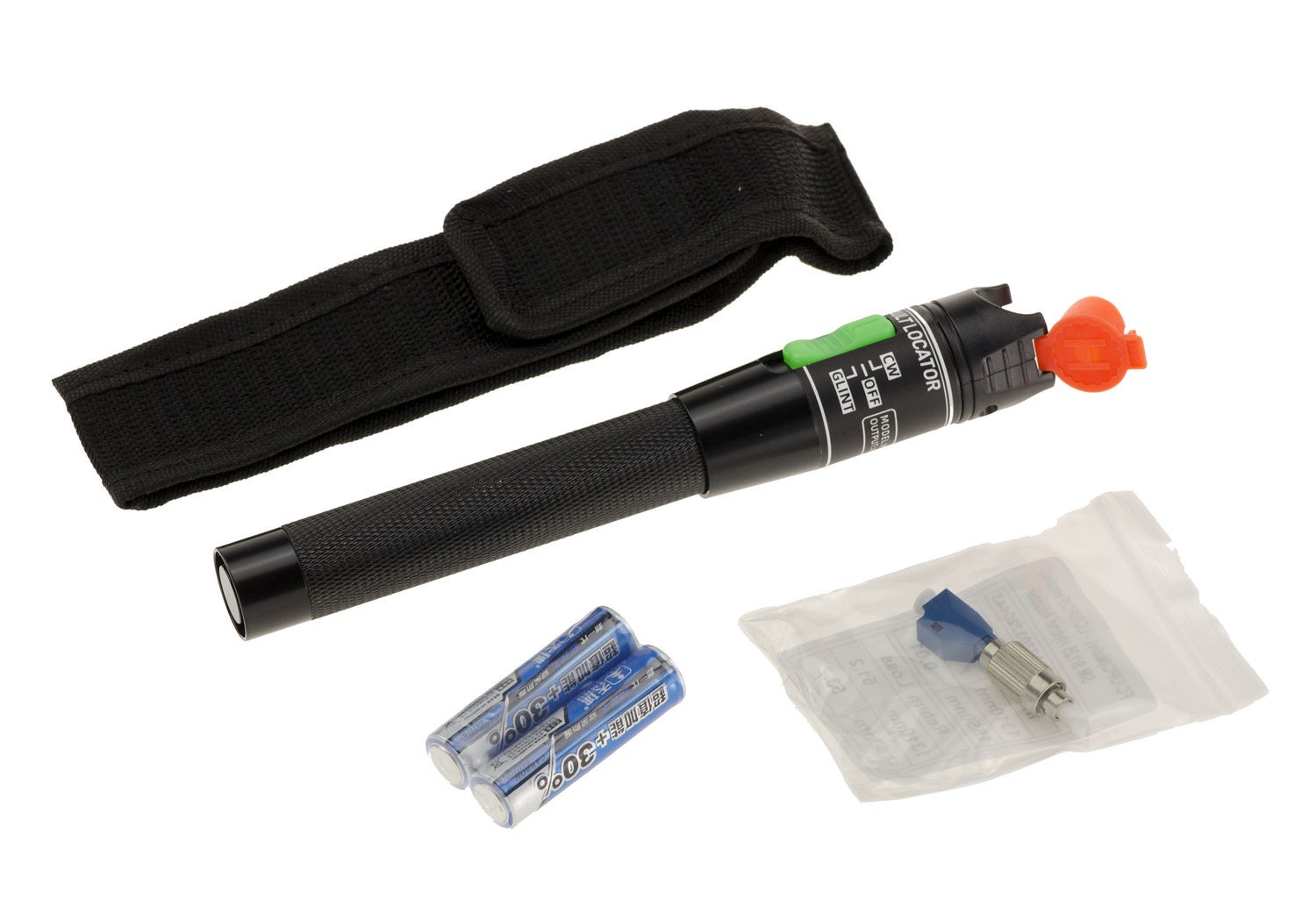 Optical Fiber Tester Visual Fault Locator VFL 30mW 30km + FC LC Adapter
