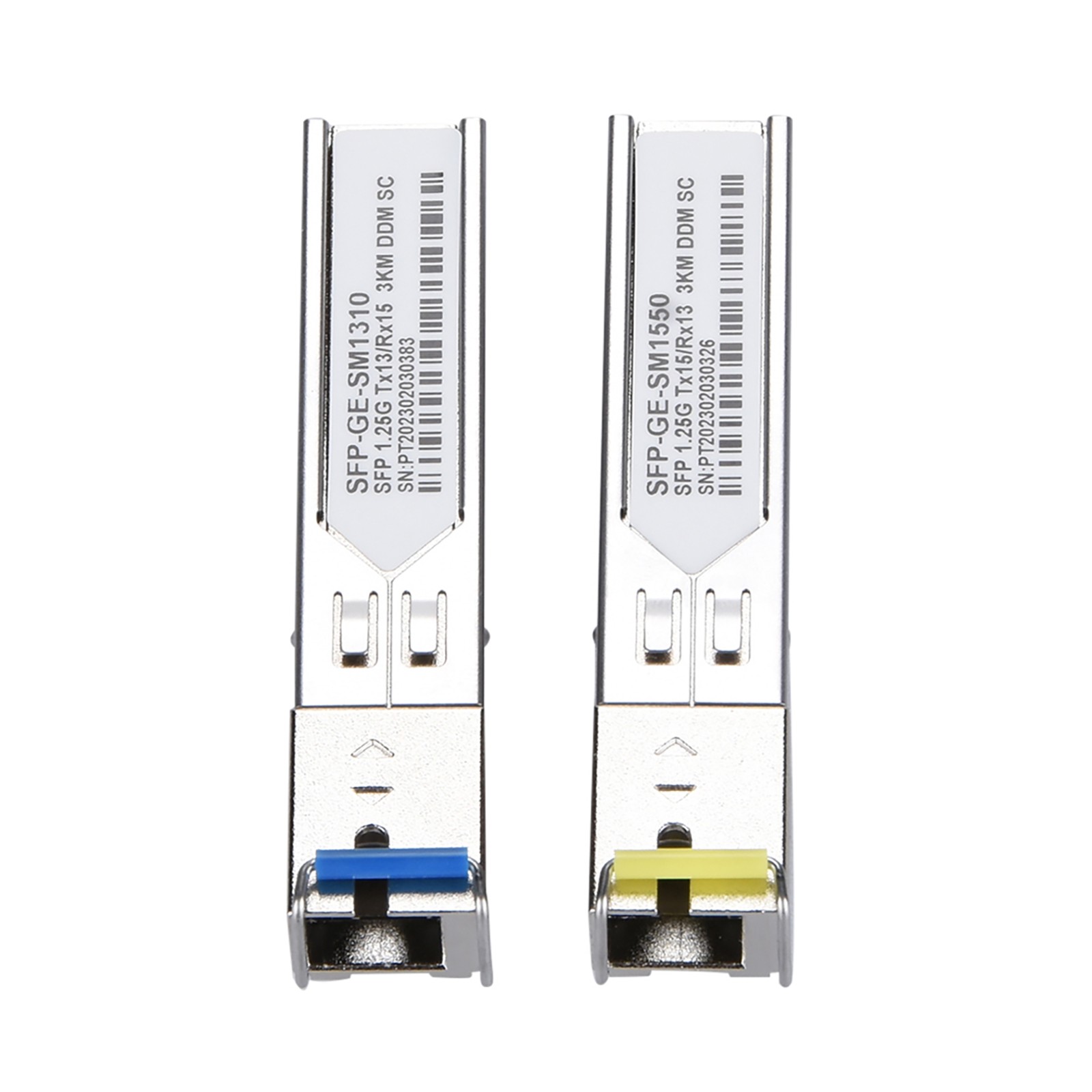 2Pcs SC Connector 3km 1.25GB/s SFP-BX03-D Tx1550nm/RX1310nm Transceiver Module D