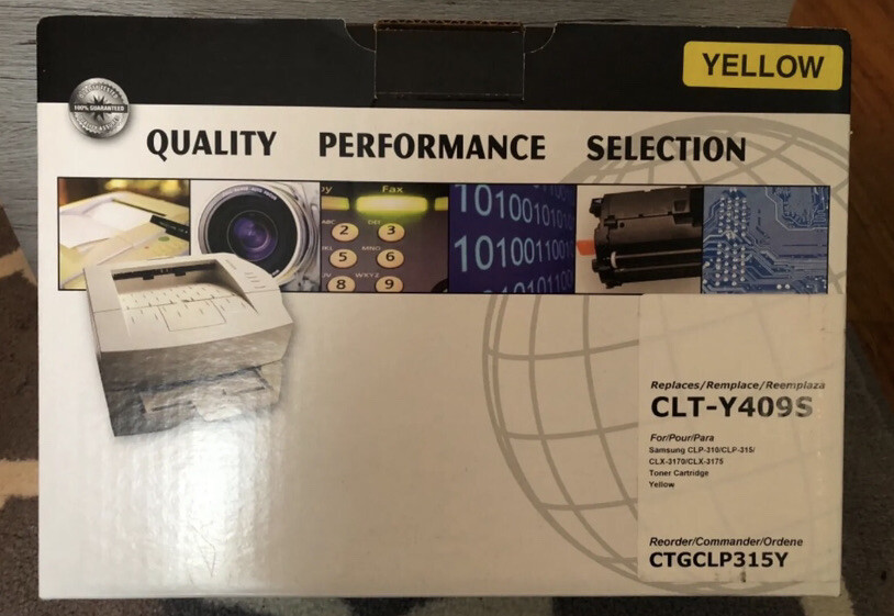 NEW 1PK CLT-Y409S Toner Compatible w Samsung CLP-315 CLP-310 310N,K 315W Yellow