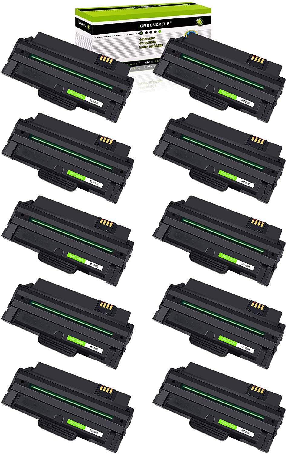 10PK BK MLT-D105L 105L Toner fit for Samsung SCX-4623FN SF-650P ML-2580n Printer