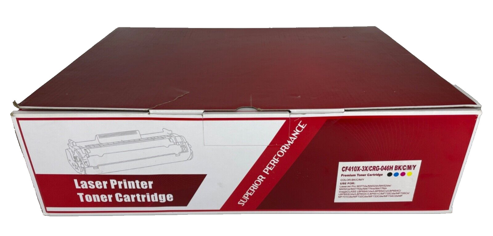 CF410X Toner Cartridge Set for HP Color LaserJet Pro M452dw M477fnw BK/C/M/Y