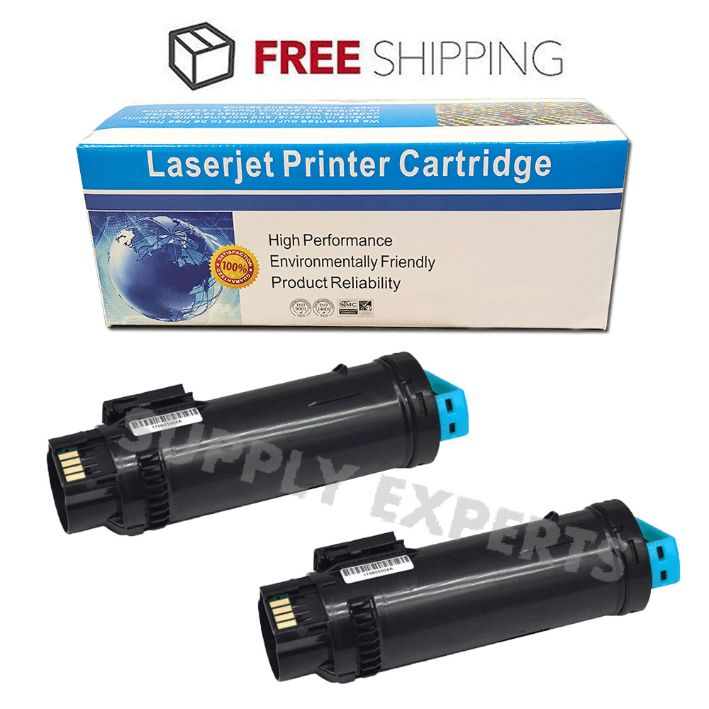 2PK Toner CYAN  S2825 2825 Generic For Dell Laser H625cdw H825cdw S2825cdn