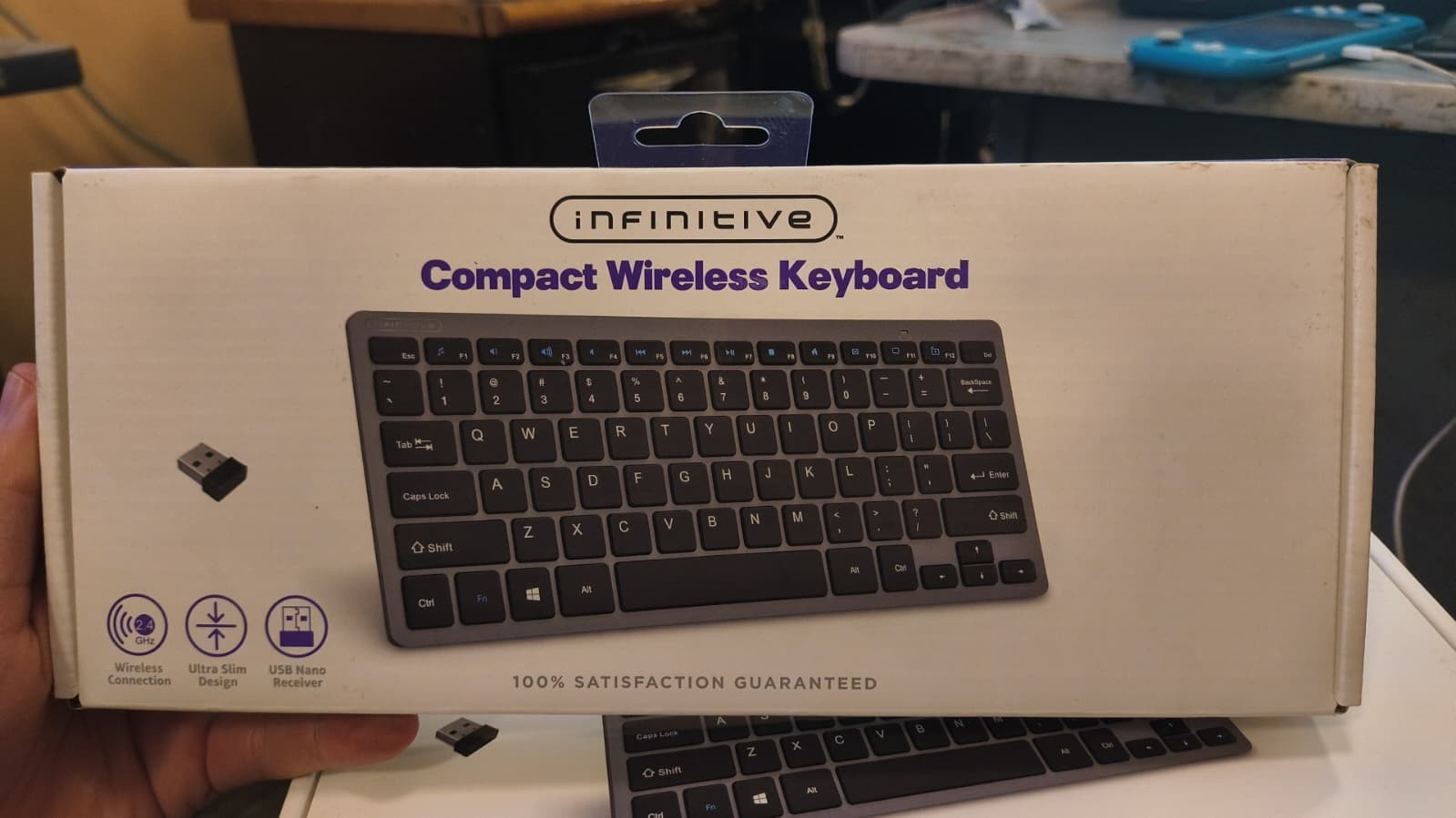 Infinitive Compact Wireless Keyboard Ultra Slim Keyboard 2.4 GHz USB Nano