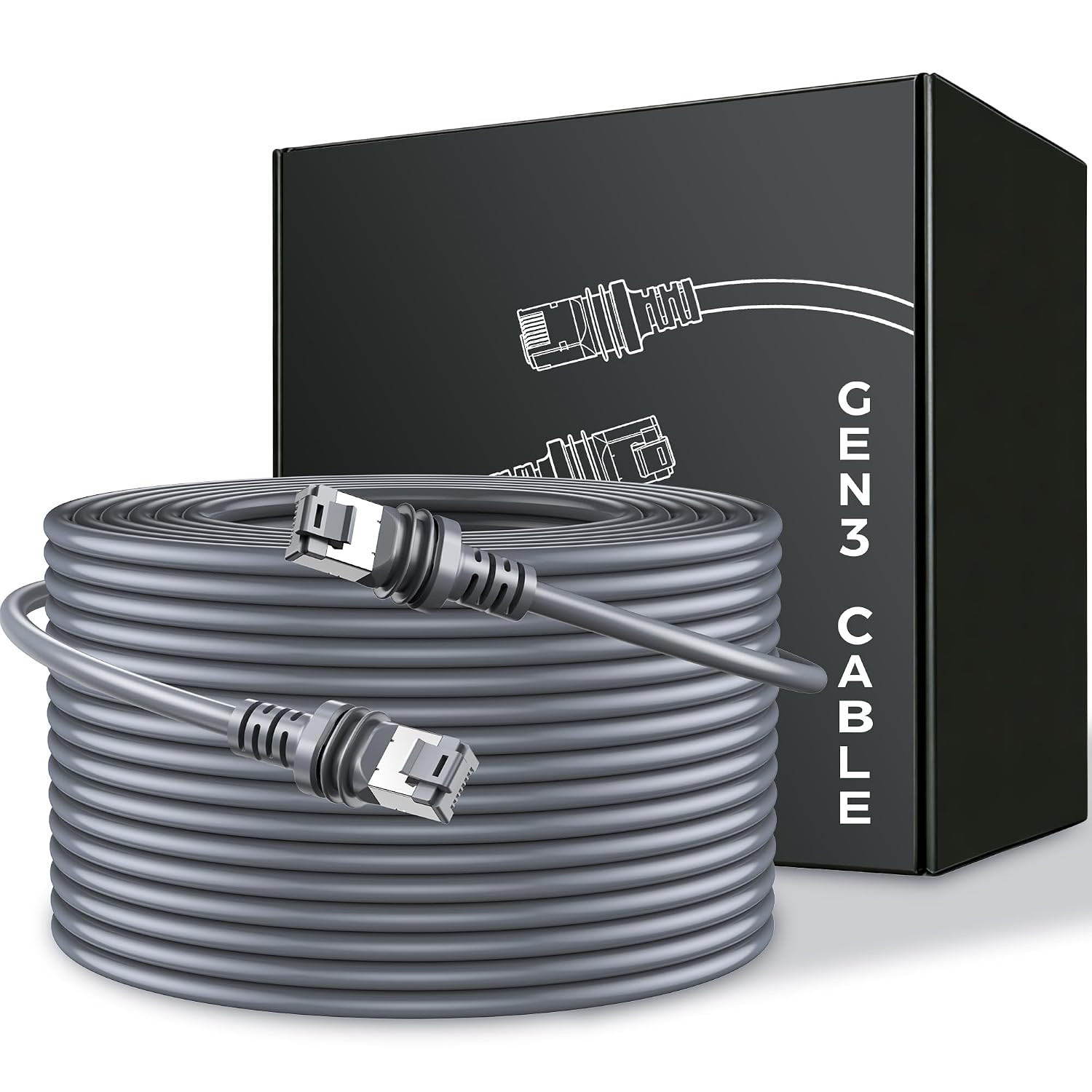 200FT Starlink Gen 3 Cable,For Starlink Standard 4/4X/Gen 3/V4/V5
