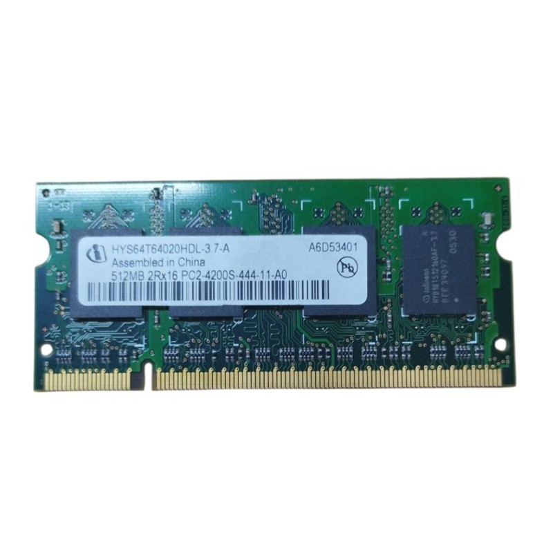 Infineon 512MB DDR RAM Module HYS64T64020HDL-3.7-A PC4200S-444-11-A0