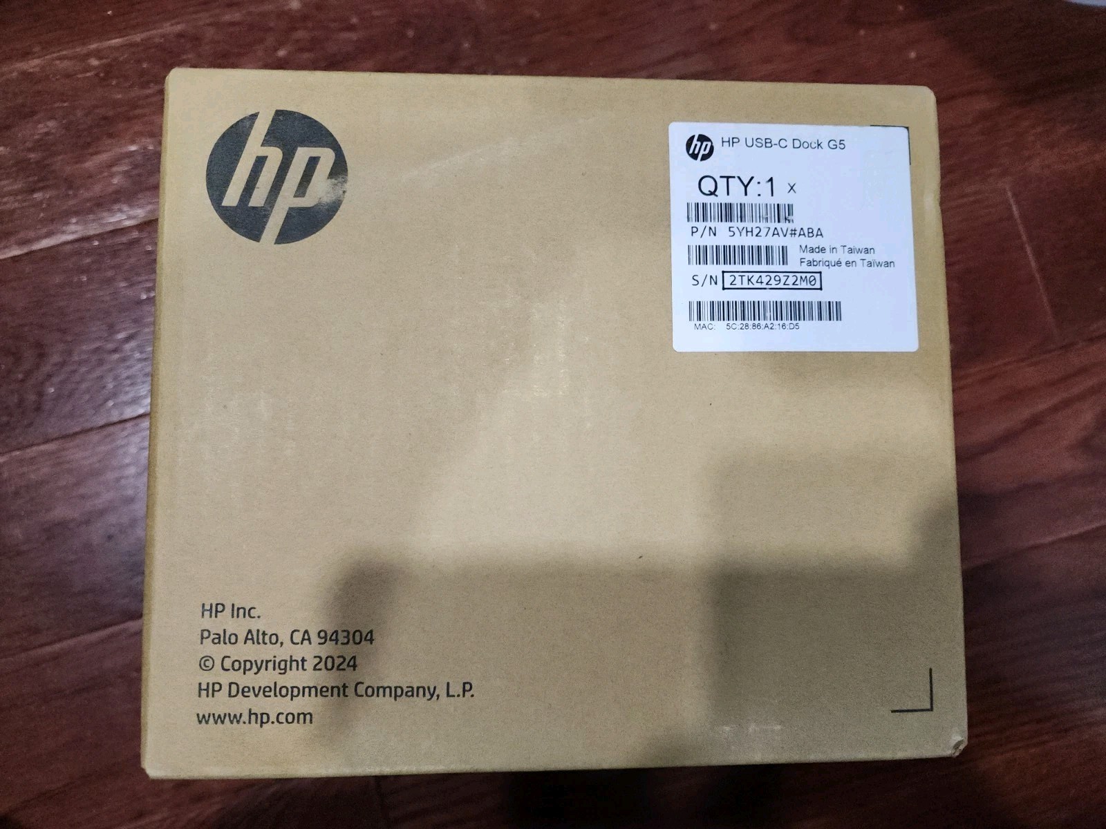 New - HP USB-C Dock G5, UNIVERSAL, 5YH27AV Factory Sealed