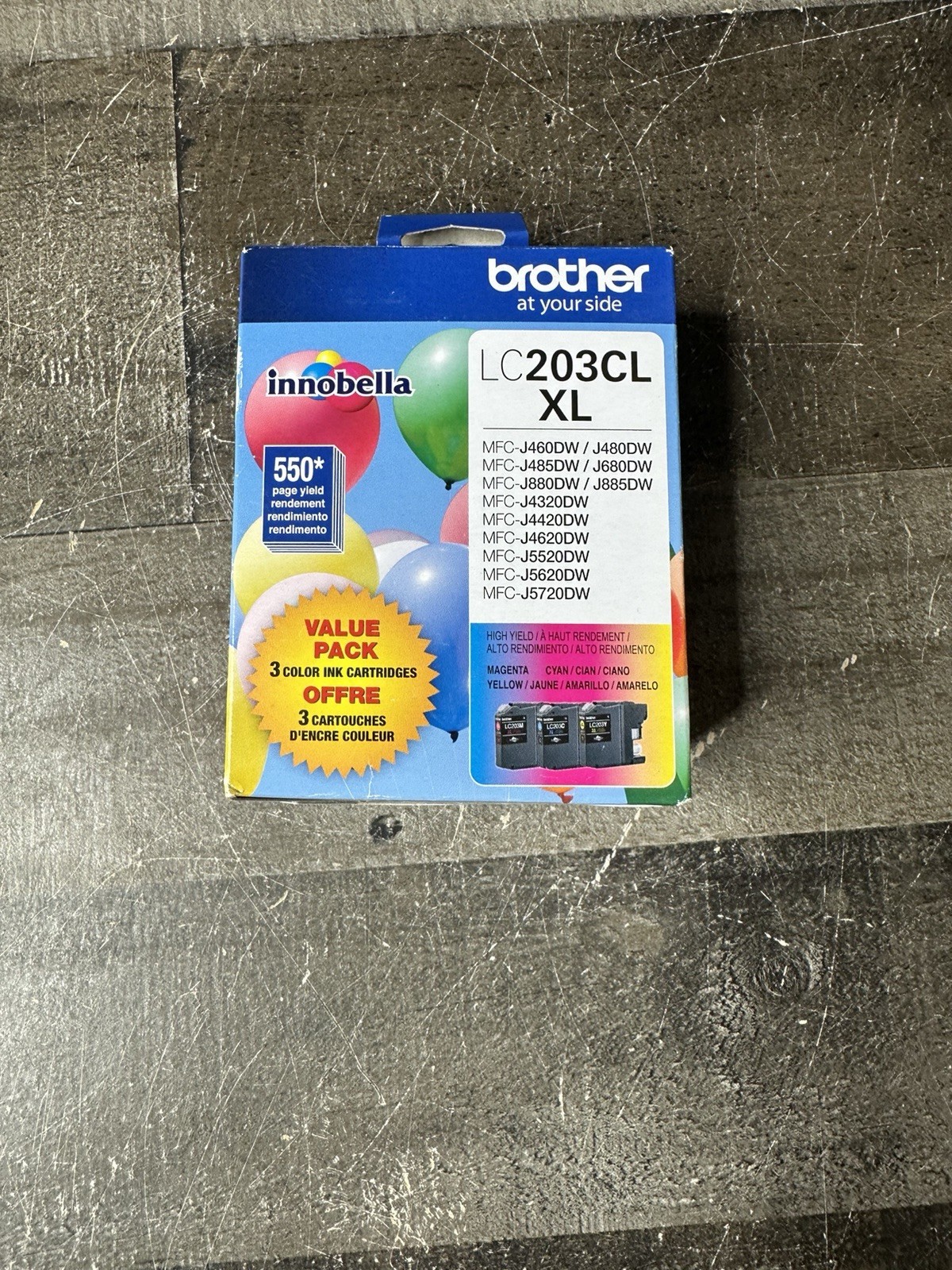 Brother Printer LC2033PKS Multi Pack Ink Cartridge,550 page yield